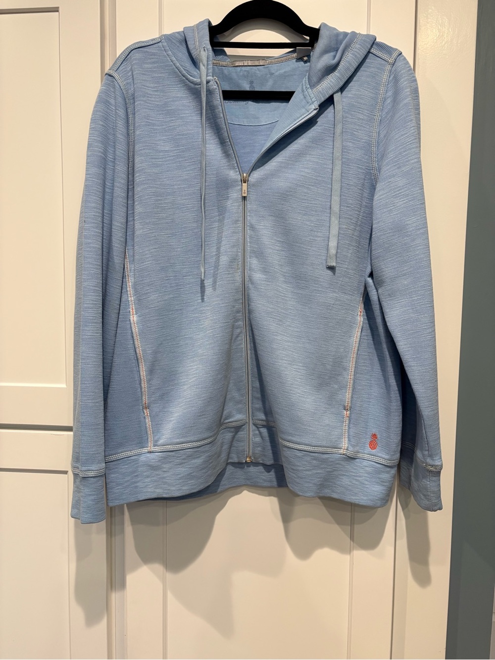 Tommy Bahama Pale Blue Zip Hoodie